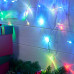 Гирлянда Бахрома (Айсикл), 1,8х0,5м, 48 LED RGB, прозрачный ПВХ, IP20, быстрая смена цвета, 230В, не соединяется