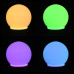 Лампа светодиодная, диаметр 50мм, E27, 9 LED, 3Вт, RGB, матовая колба, 230В NEON-NIGHT