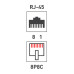 Розетка сетевая LAN, на стену, 1 гнездо 8Р8С (RJ-45), CAT 5e REXANT 