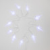 Гирлянда светодиодная Сосульки 1,5 м, 10 LED, прозрачный ПВХ, цвет свечения белый, 2 х АА (батарейки не в комплекте) NEON-NIGHT
