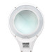 Лупа на струбцине круглая 5D с подсветкой 56 SMD LED, ø127мм, белая REXANT