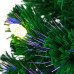 Новогодняя Ель с шишками 180 см фибро-оптика, Теплый белый
