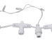 Гирлянда светодиодная Занавес 2х3м 600 LED ТЕПЛЫЙ БЕЛЫЙ прозрачный ПВХ IP65 постоянное свечение 230В нужен блок 303-500-1