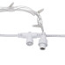 Гирлянда светодиодная Занавес 2х3м 240 LED БЕЛЫЙ прозрачный ПВХ IP65 эффект водопада 24В не соединяется трансформатор в комплекте NEON-NIGHT