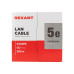 Кабель витая пара U/UTP, CAT 5e, ZH нг(А)-HF, 4PR, 24AWG, INDOOR, SOLID, серый, 305м REXANT 