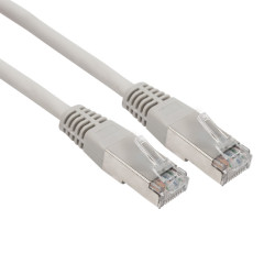 Шнур коммутационный, патч-корд F/UTP RJ45-RJ45, CAT 6, LSZH серый, 5м REXANT 