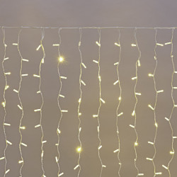 Гирлянда светодиодная Занавес 2х1,5м 300 LED ТЕПЛЫЙ БЕЛЫЙ белый ПВХ IP65 постоянное свечение 230В нужен блок 303-500-1 NEON-NIGHT