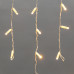 Гирлянда светодиодная Бахрома (Айсикл), 1,8х0,5м, 48 LED ТЕПЛЫЙ БЕЛЫЙ, белый ПВХ, IP65, постоянное свечение, 230В NEON-NIGHT (шнур питания в комплекте)