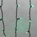 Гирлянда светодиодная Бахрома (Айсикл), 4,0х0,6м, 128 LED ЗЕЛЕНЫЙ, черный КАУЧУК 2,3мм, IP67, эффект мерцания, 230В NEON-NIGHT (шнур питания в комплекте)