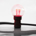 Набор Белт-Лайт 10 м, черный каучук, 30 ламп, цвет Красный, IP65, соединяется