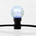 Набор Белт-Лайт 10 м, черный каучук, 30 ламп, цвет Синий, IP65, соединяется