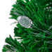 Новогодняя Ель с шишками 210 см фибро-оптика ТЕПЛЫЙ БЕЛЫЙ цвет