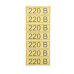 Наклейка знак электробезопасности «220 В» 35х100мм 70 шт. REXANT
