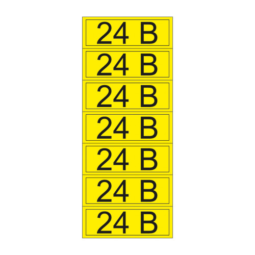 Наклейка знак электробезопасности «24 В» 35х100 мм REXANT (7 шт на листе)