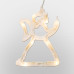 Фигура светодиодная Ангелок на присоске с подвесом, цвет ТЕПЛЫЙ БЕЛЫЙ