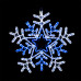 Фигура световая Снежинка цвет белая/синяя, размер 60x60 см, с контроллером NEON-NIGHT