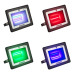 Прожектор цветного свечения мультиколор (RGB) 10 ватт с пультом дистанционного управления + опора на грунте 605-100