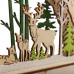 Деревянная фигурка с подсветкой Семейство оленей 30х5х15,7 см