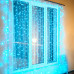Гирлянда светодиодная Занавес 2х3м 600 LED RGB прозрачный ПВХ IP65 для свечения с динамикой нужен контроллер 245-908 230В соединяется NEON-NIGHT