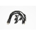 Кабель USB 10в1: 5P/5P/DC2.0/micro USB/DC4.5/DC3.5/Samsung G600/iPhone4/micro USB, 1А, ПВХ, черный REXANT